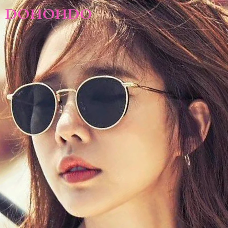 

Fashion Round Sun Glasses For Women Men Sunglasses Metal Frame Fishing Shades Women's Eyewear Hip Hop Glasses Protection UV400