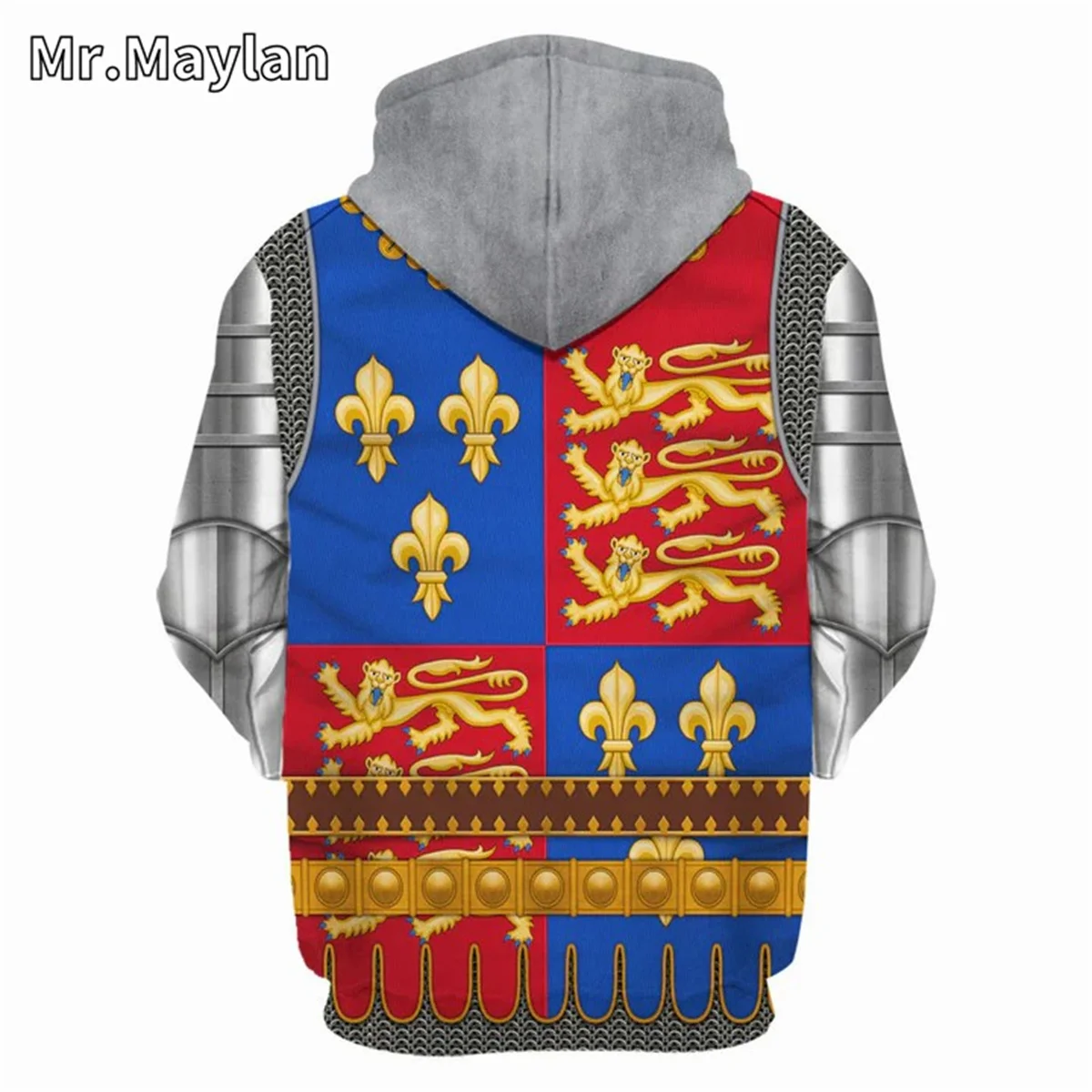 Henry V Amour Knights Cosplay Costume Apparel 3D Unisex Hoodie Men Sweatshirt Streetwear Zip Pullover Casual Jacket Tracksuits