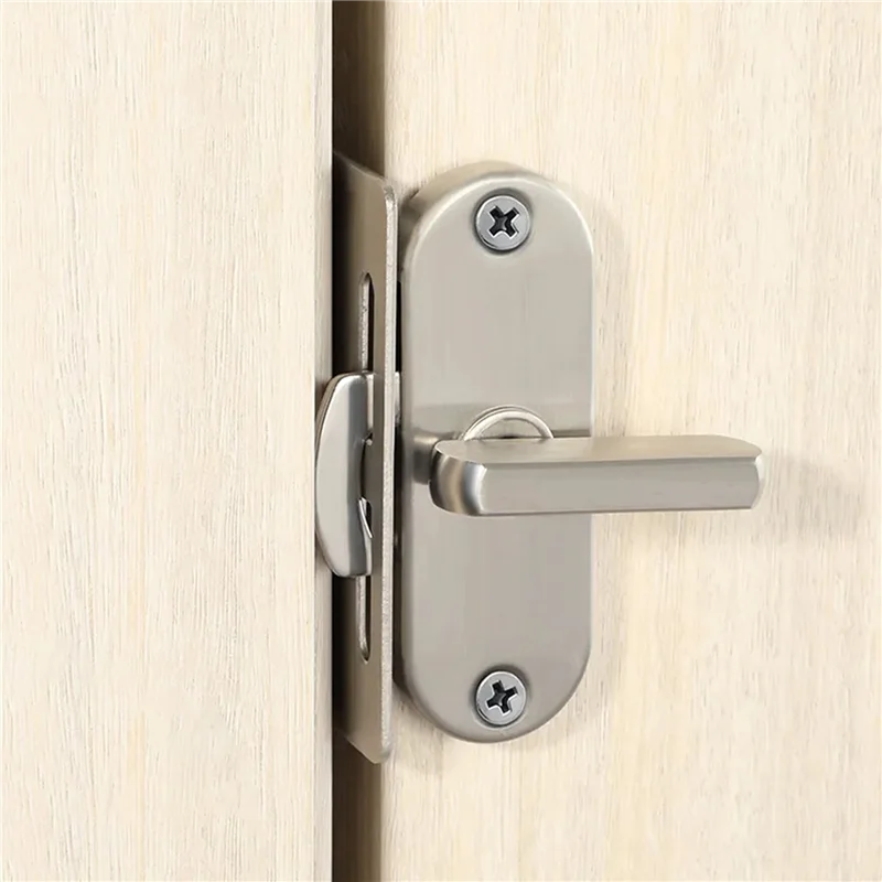 Picture 6: A84X-3Pc 90 Degree Hinge Lock Sliding Door Hook Lock Aluminum Wood Door And Window Lock Barn Lock Household Tools