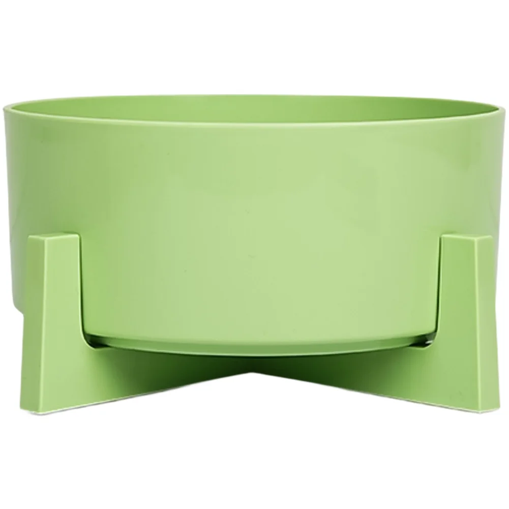 4 Count Indoor Plant Pot Set with Stand Thick PP Construction Self Watering Capability Raised Rim Stable Base for Desktop Garden