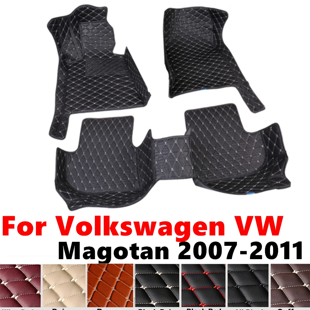 

Автомобильные коврики для Volkswagen VW Magotan 2011 2010-2007 под заказ, передняя и задняя напольная подкладка, накладки для ног, аксессуары для интерьера