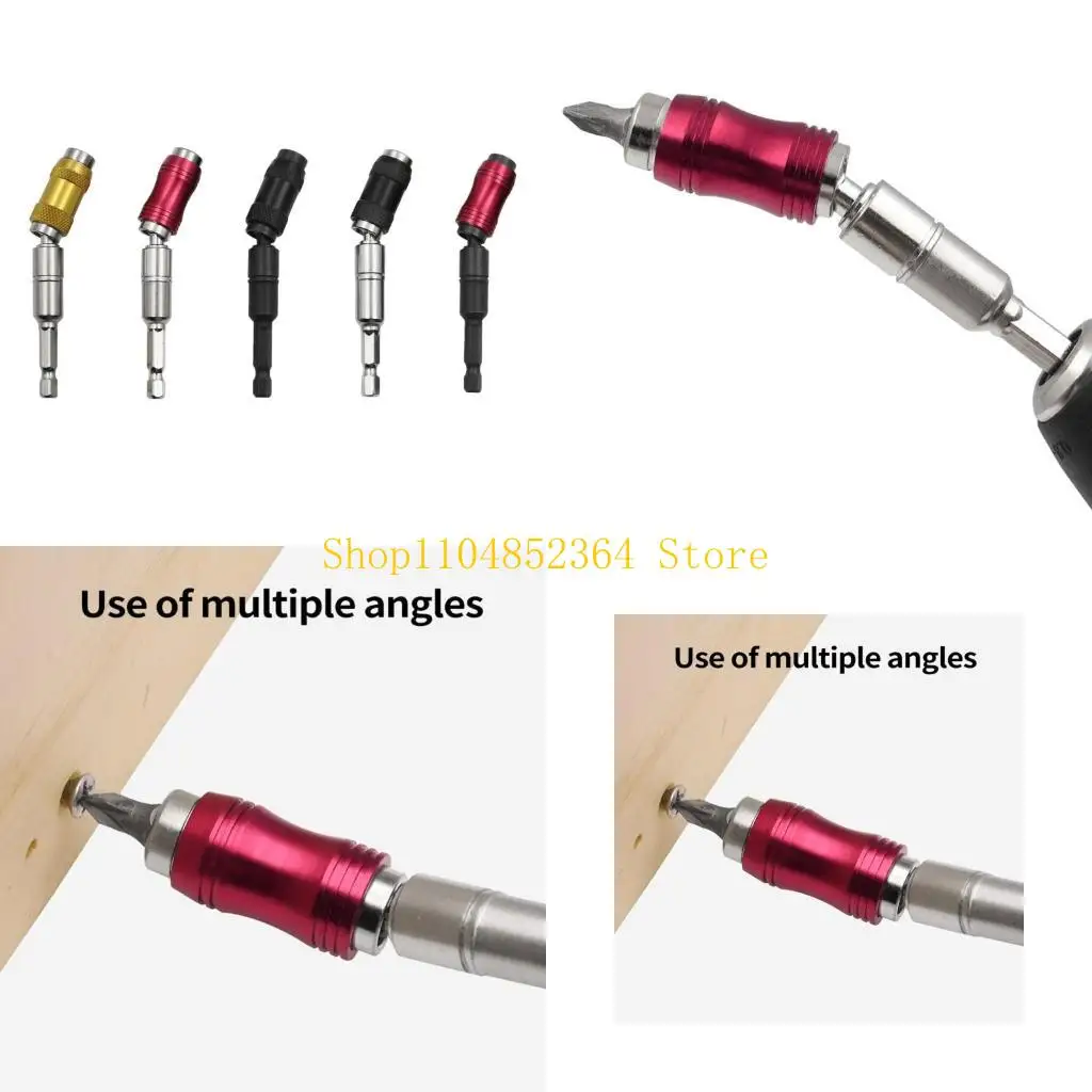 652F Durability Shank Drill Bit Holder Rod with Locking Feature for Versatility Power Tool Compatibility