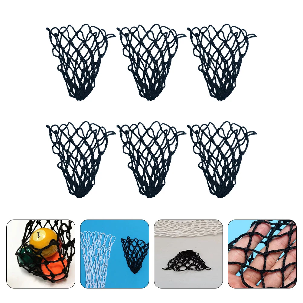 

6 Pcs Pool Table Mesh Bag Billiards Accessories Supplies Cue Biliards Accessory Replacement Bumpers Equipment