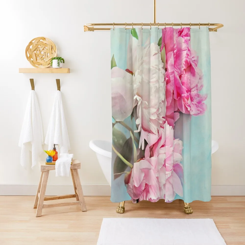 

3 peonies Shower Curtain Bathroom Decor Shower For Bathroom Bathtub Modern Showers For Bathroom Curtain