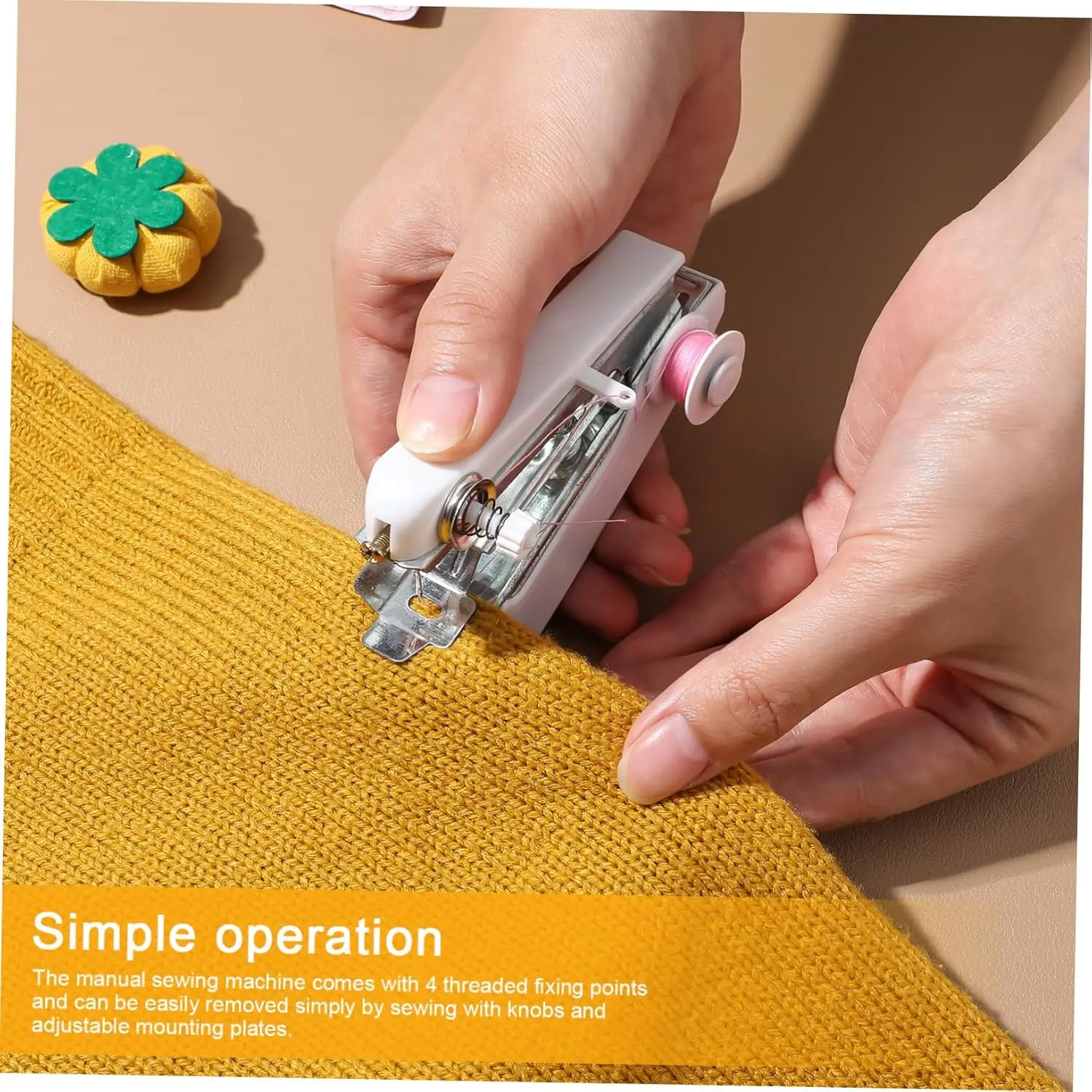 Hause Handheld Nähmaschine Protable Outdoor Reise Kleidung Stoffe DIY Stitchin Nähen Werkzeug Mini Manuelle Stich Handarbeit Maschine