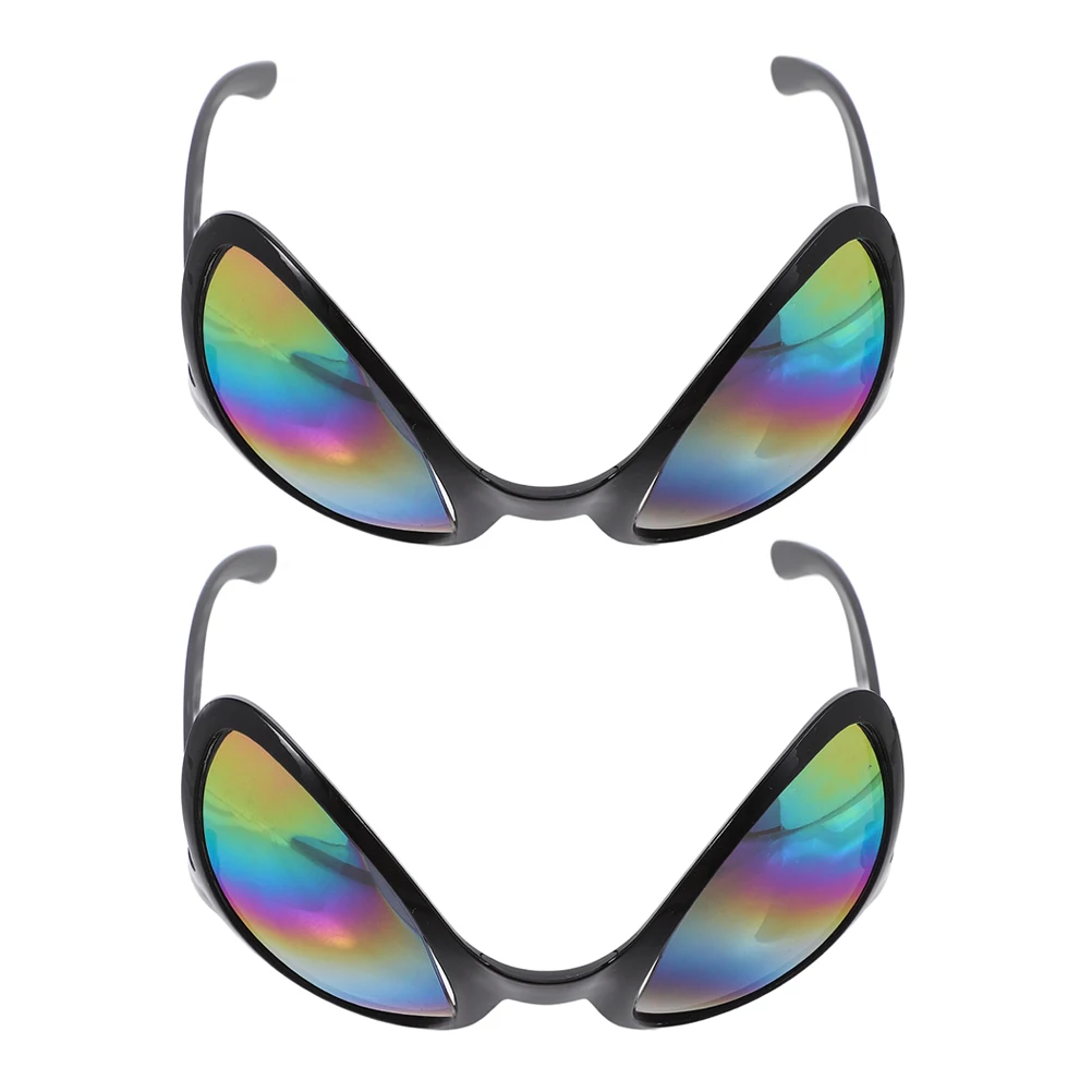 

2Pcs Glasses Funny Eyeglasses Halloween Party Sunglasses Cosplay Costume Accessories Novelty Sunglasses Funny Glasses