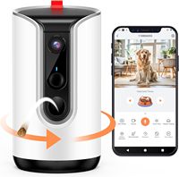 for 2K Pet Camera Security Dogs Camera AI Tracking and Pet Monitoring 360° View with Treat Dispenser Local Storage Phone App