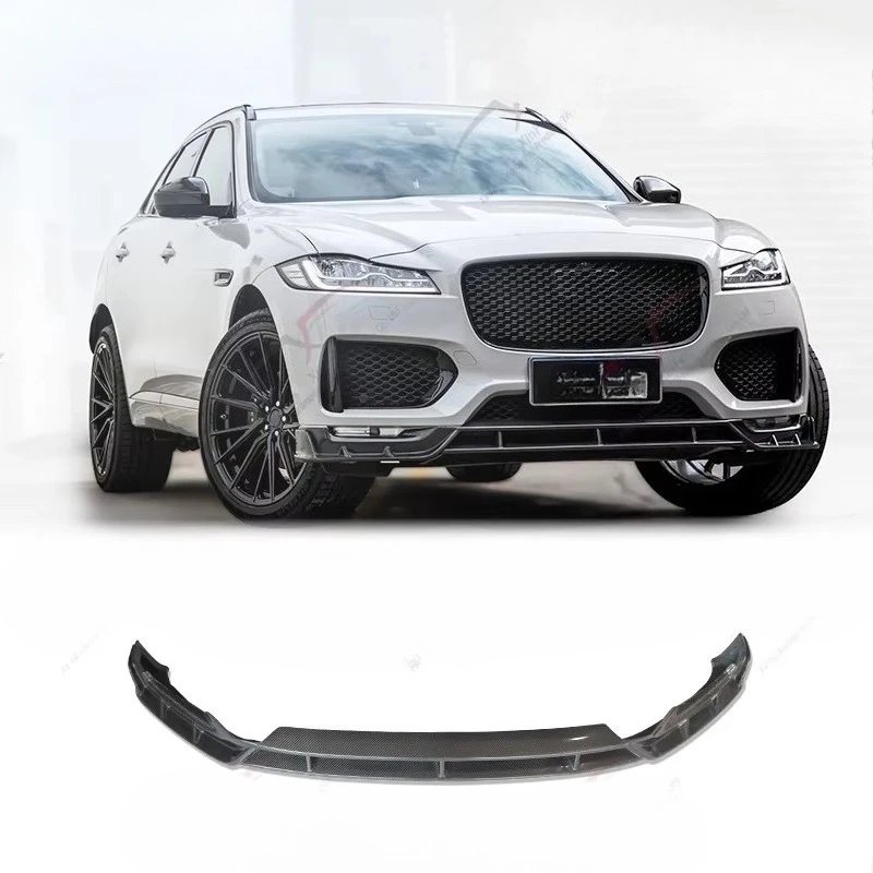 

Carbon Fiber Car Body Kit, Upgraded Front Bumper and Front Lip, New Modified Front Spoiler, Suitable for Jaguar F-PACE 2016-2020