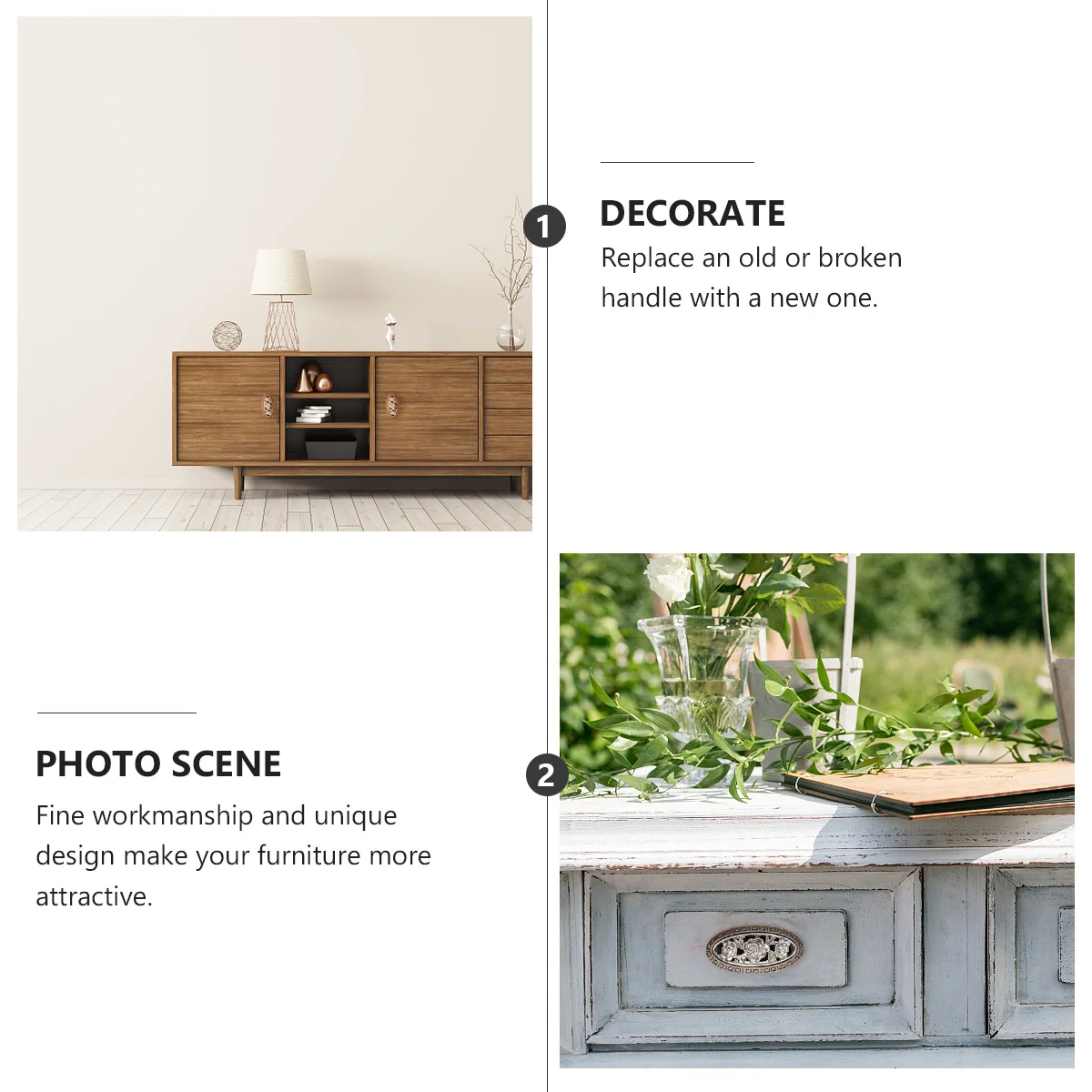 

5Pcs Durable Bronze Handle Unique Design Drawer Pull Cabinet Knob Replacement Cabinet Handle Drawer Knob