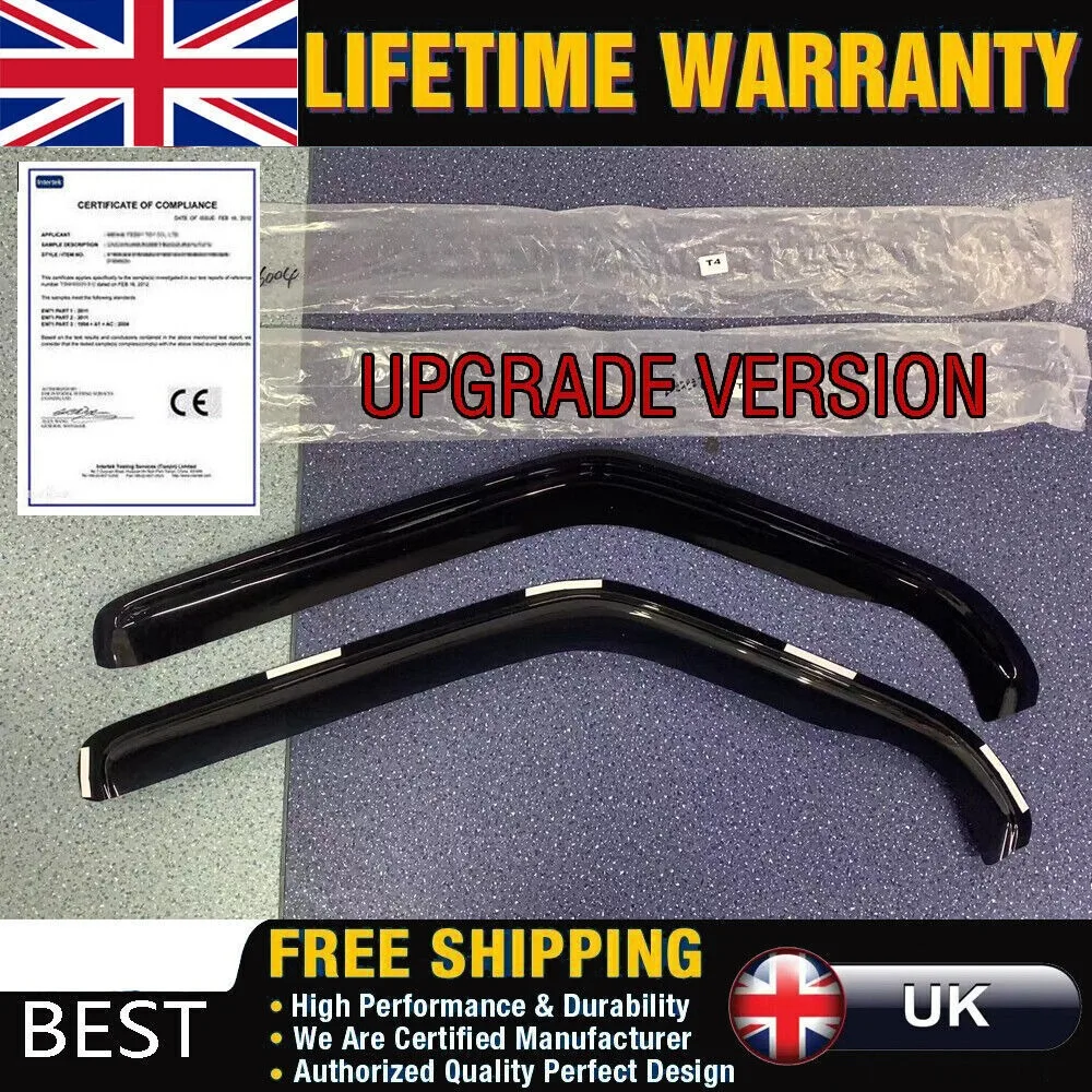 2Pcs Wind Deflectors Front Set For Vw Transporter T4 Caravelle MK4 1990-2003 UK