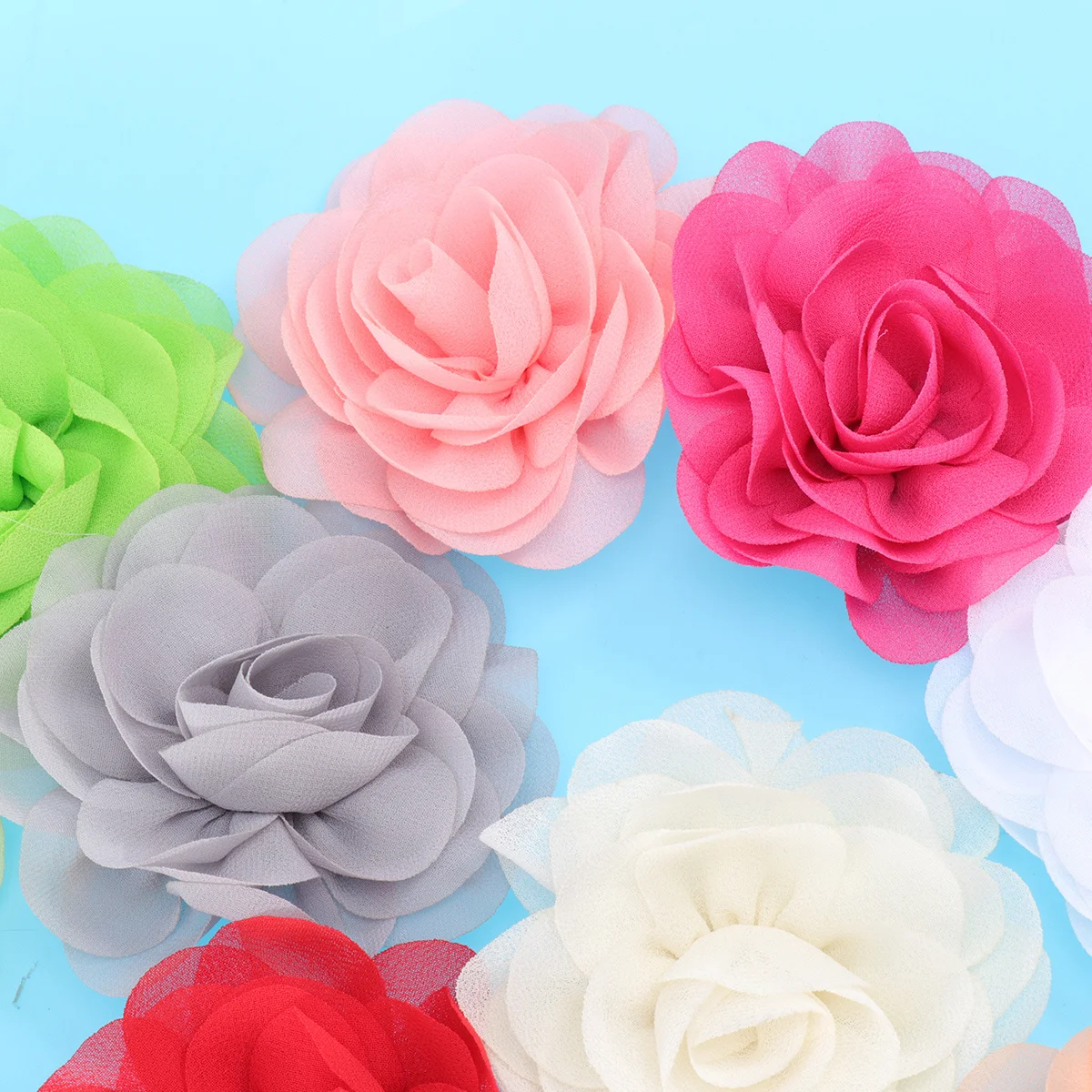 

12Pcs Dog Decoration Soft Comfortable Flower Ornaments Mixed Color Pet Dress Up Accessories for Parties Wedding Christmas Photo