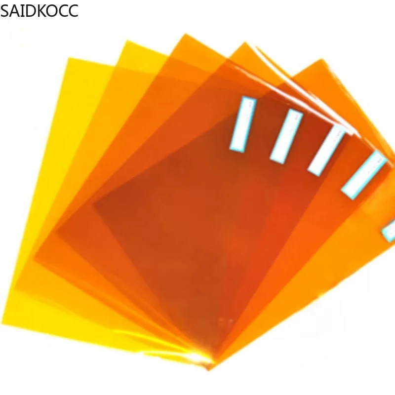 SAIDKOCC 100um Polyimide film bias thick insulating film gasket punching substrate PI dark brown PI sheet diaphragm