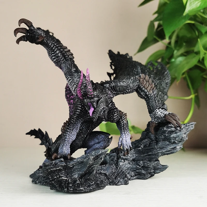 

18cm Monster Hunter Gore Magala Game Statue Illuminated Desktop Ornament Decor Gift For Adult Game Hobby Collectors