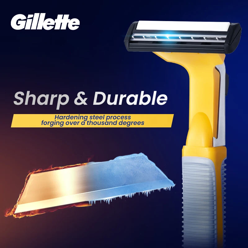 

Gillette Vector 2 Men's Razor has 2 layers of blades and is made of nano-premium steel blades that are sharp and durable.