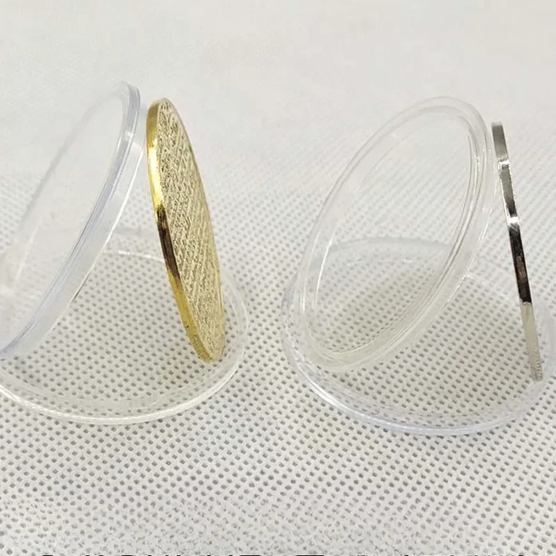 مجموعة عملات معدنية محظوظة عيد ميلاد سعيد عملات تذكارية هدية عيد ميلاد سعيد حظًا سعيدا وسام السعادة الفلسطينية #5