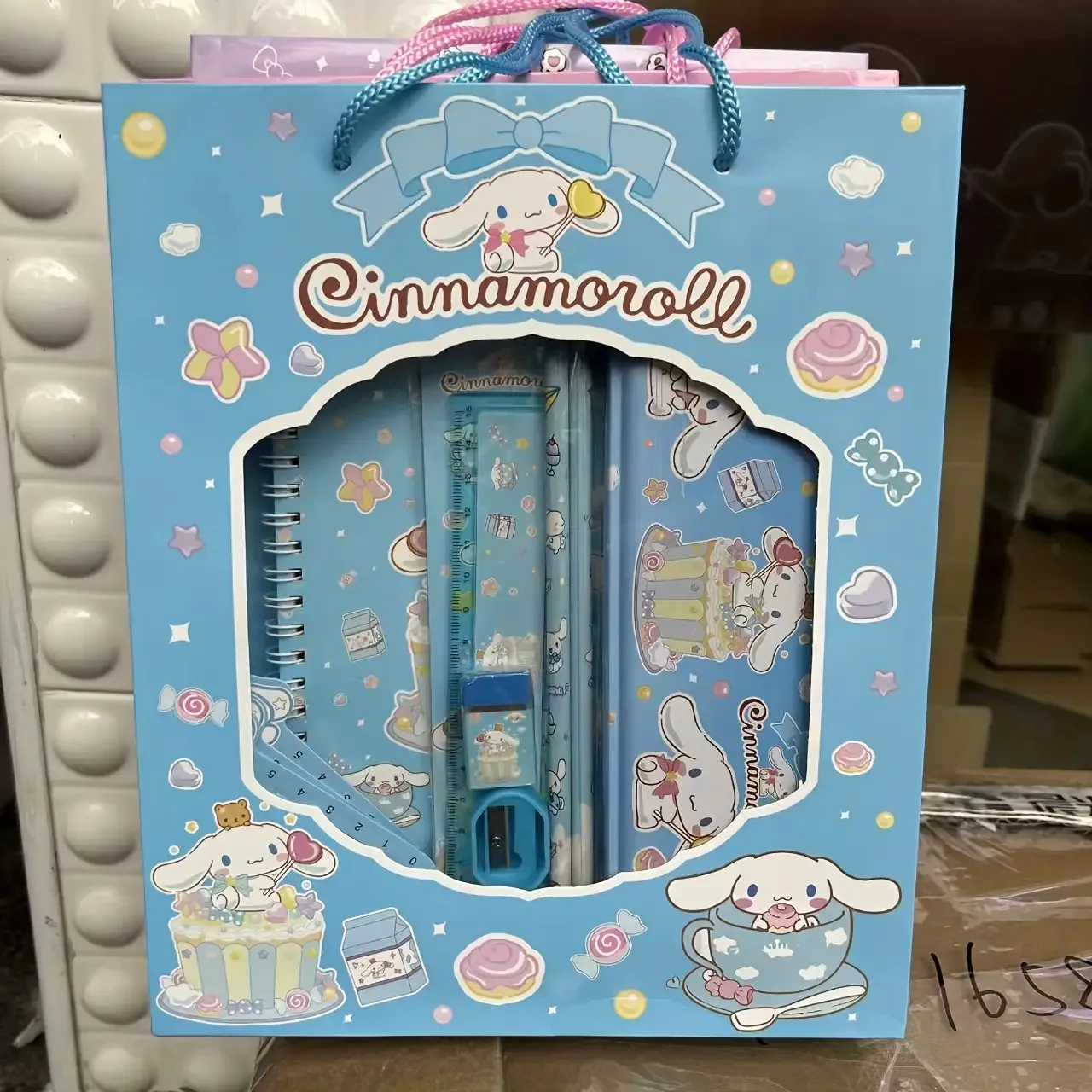 

Y2K 7pcs Adorable Anime Stationery Collection Featuring Kuromi, Cinnamoroll, Little Twin Stars, And for pochacco