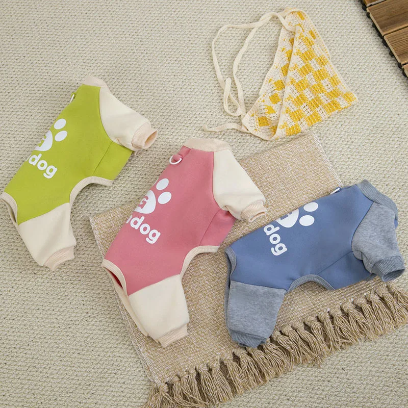 

Dog Clothes Winter Warm Hoodies Pajamas Tracksuit For Small Medium Dogs Shih Tzu Chihuahua Pet Clothing Puppy Jumpsuit Overalls