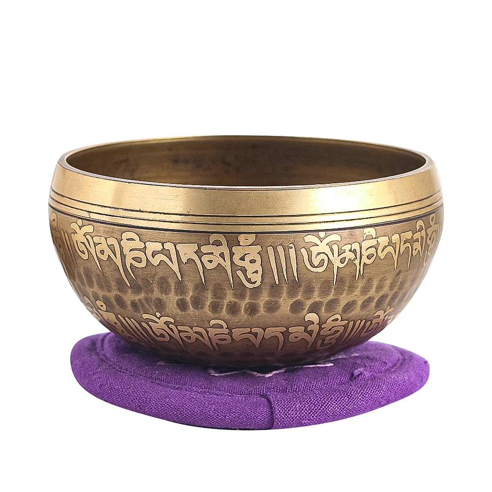 

Buddhist Chinese Knot Copper Bowl Yoga Meditation Strap Wooden Stick Yoga Therapy Bowl Sound Prayer Healing Tools Gift