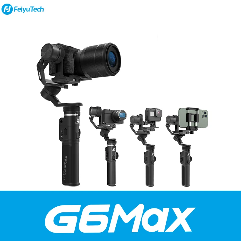 FeiyuTech Feiyu G6 Max 3-Axis Gimbal Stabilizer Handheld for Mirrorless Camera GoPro Hero/8/7/6/5 Stabilisateur Smartphone
