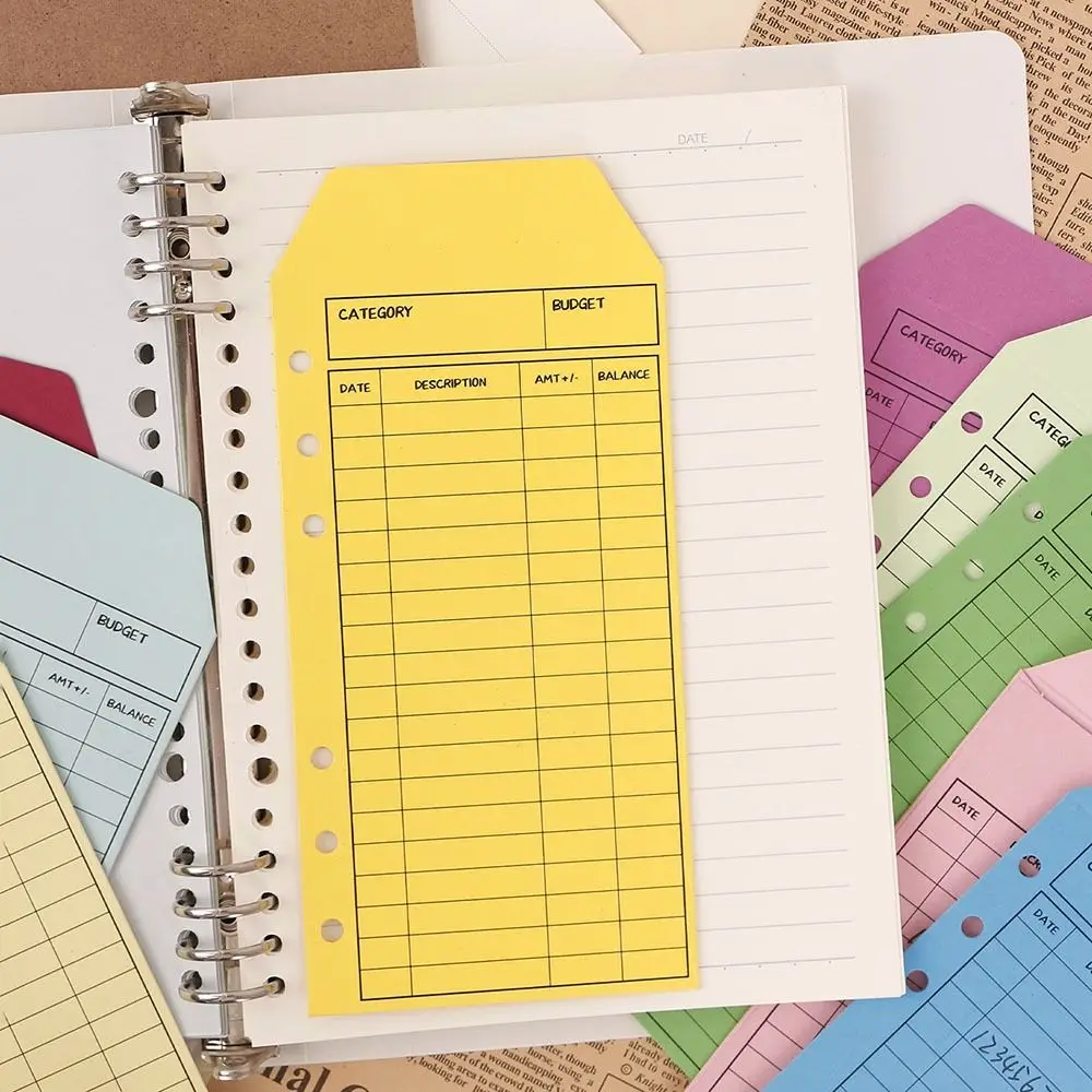 Money Saving Budget Envelopes Kawaii Budget Organizer Cardstock Cash Envelope Planner Accessories Loose leaf