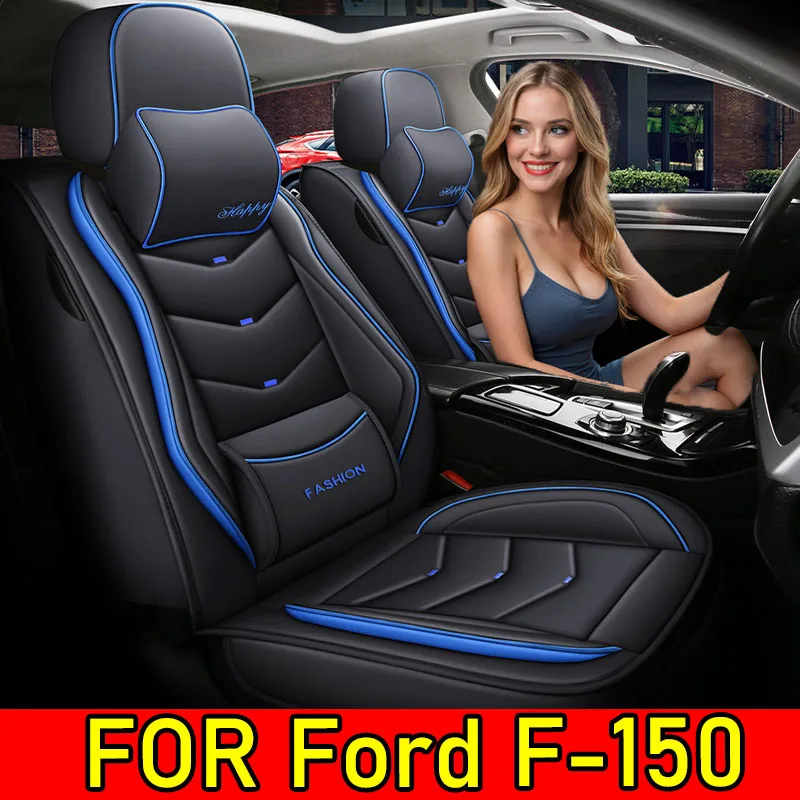 

FOR Ford F-150 Car seat covers waterproof artificial leather wear-resistant full set of 5-seat front and rear seat cover