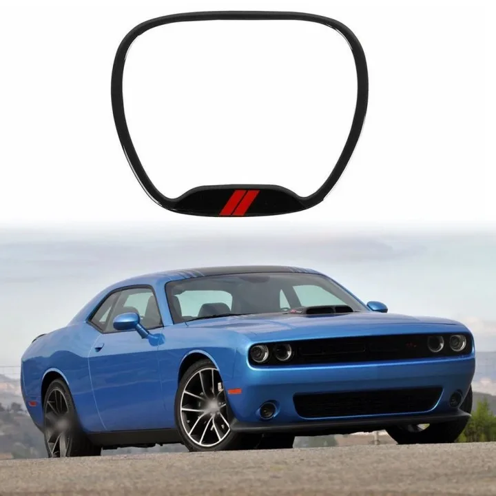 Auto Steering Wheel Trim Cover For Dodge Challenger Charger 2015+ For Durango Car Wheel Cover Accessories