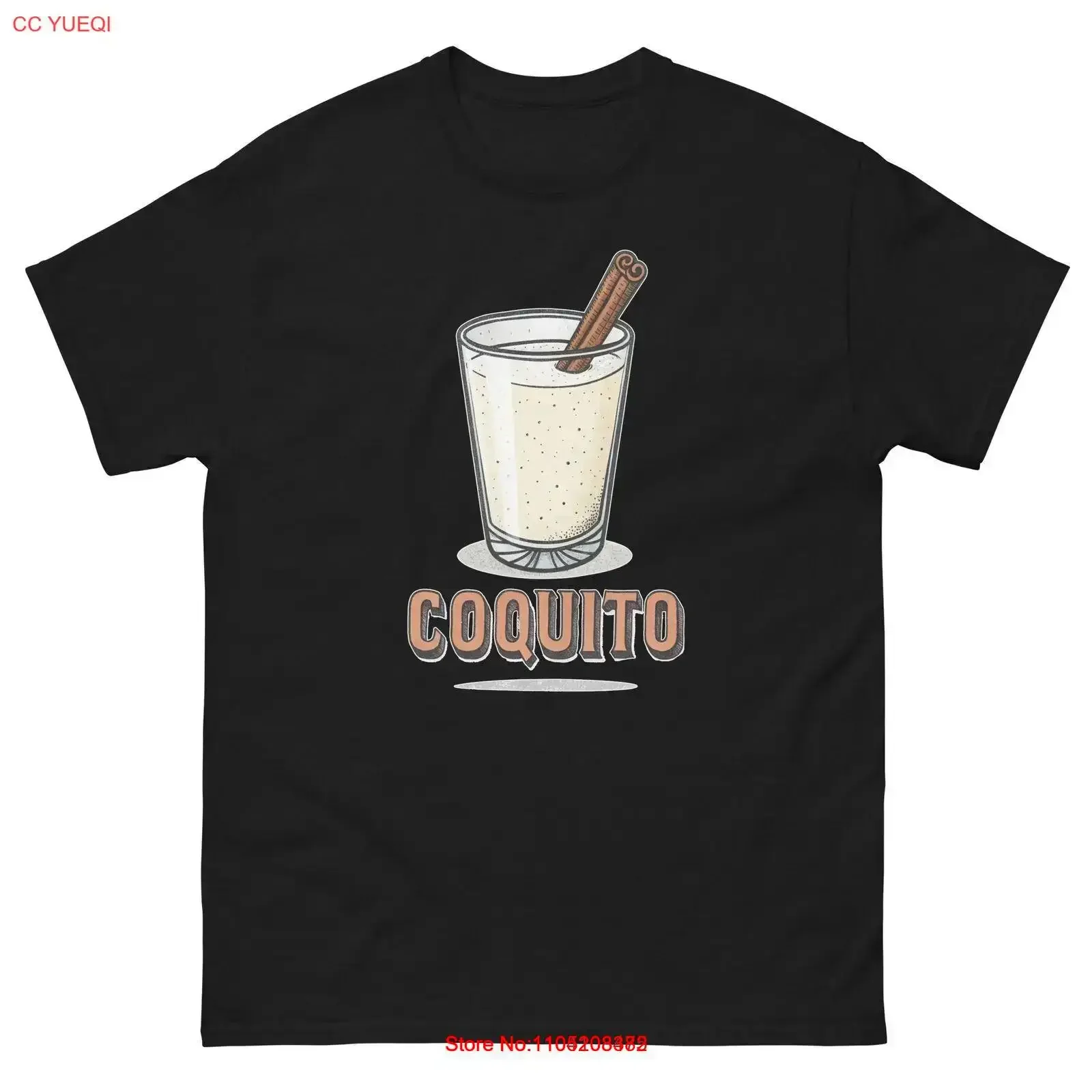 Coquito Delicious Food Holiday Eating T Shirt vintage Washed fashion Soft Unisex Slightly Casual Versatile streetwear
