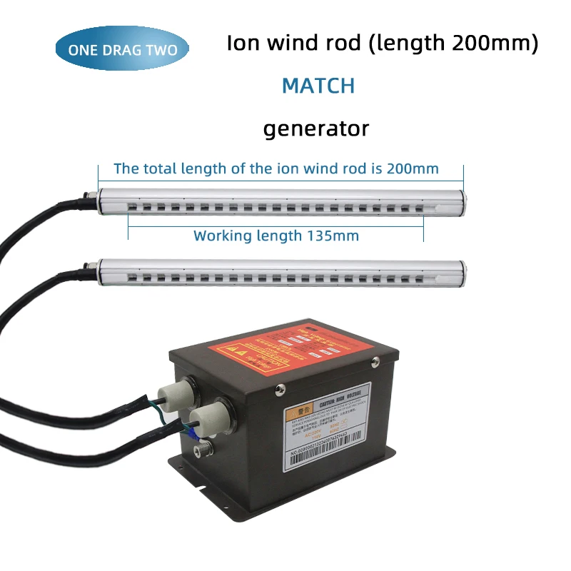 Hochwertige Ionenstab zur statischen Beseitigung, antistatische Ausrüstung, statischer Eliminator, 7 kV-Transformator, antistatischer Ionenstab