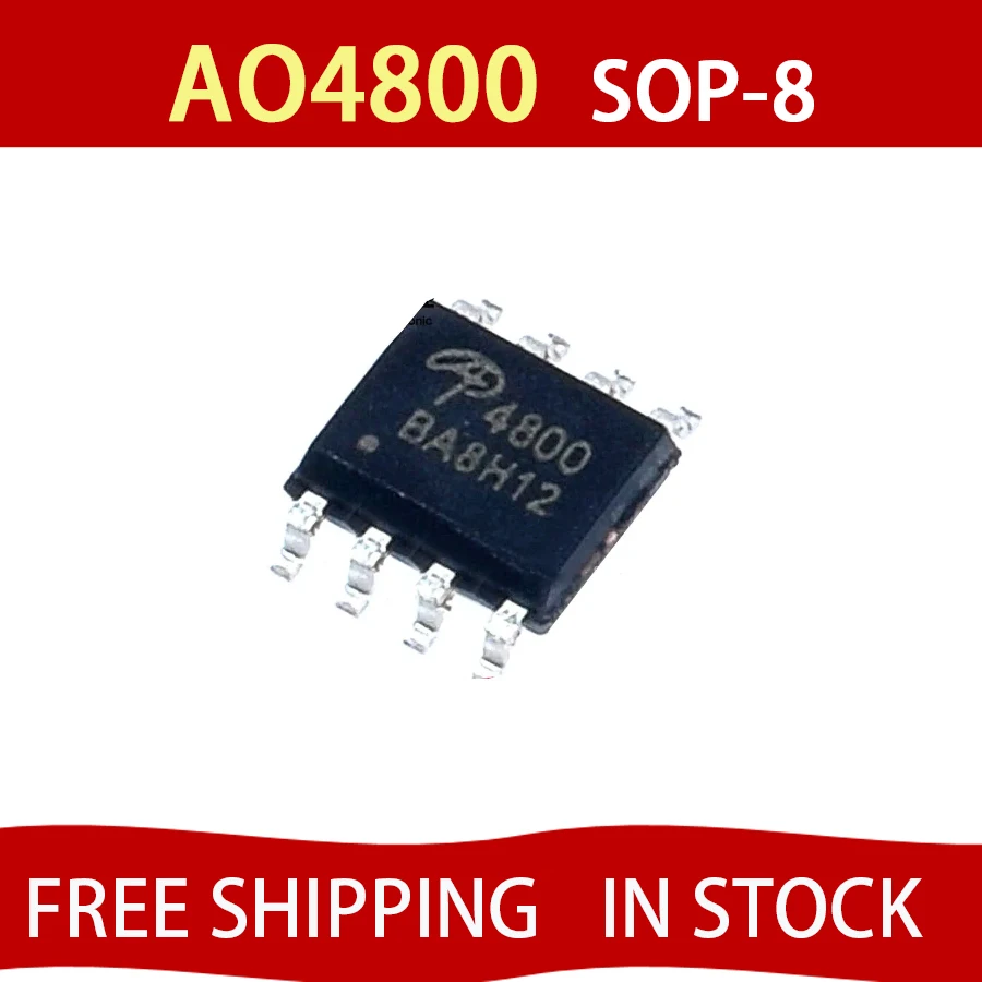 10PCS AO4800 SMD MOSFET Dual N-channel enhancement mode Field-Effect Transistor SOP-8