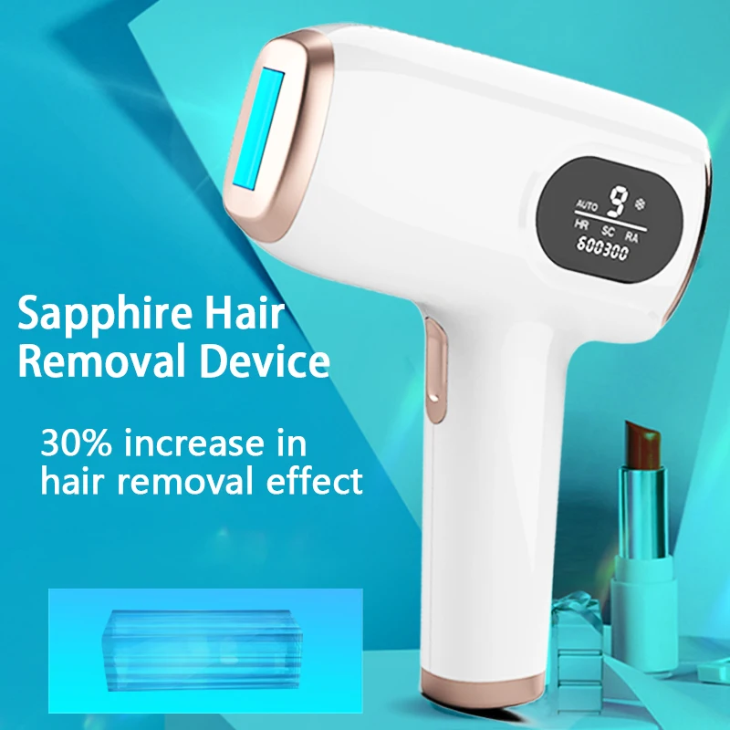 Wholesale Painless Sapphire Ice Cooling Ipl Hair Remover Permanent Facial and Body Epilator Machine Laser Ipl Hair Removal