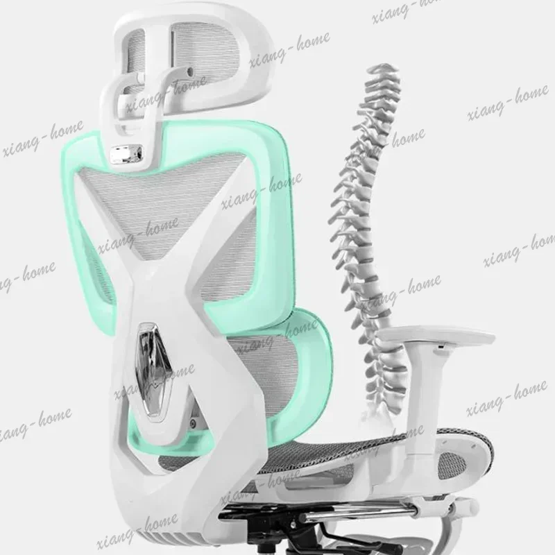 Sillas de oficina ergonómicas plegables YJ Massage blancas para juegos, sillas de oficina de lujo para salón, muebles de salón