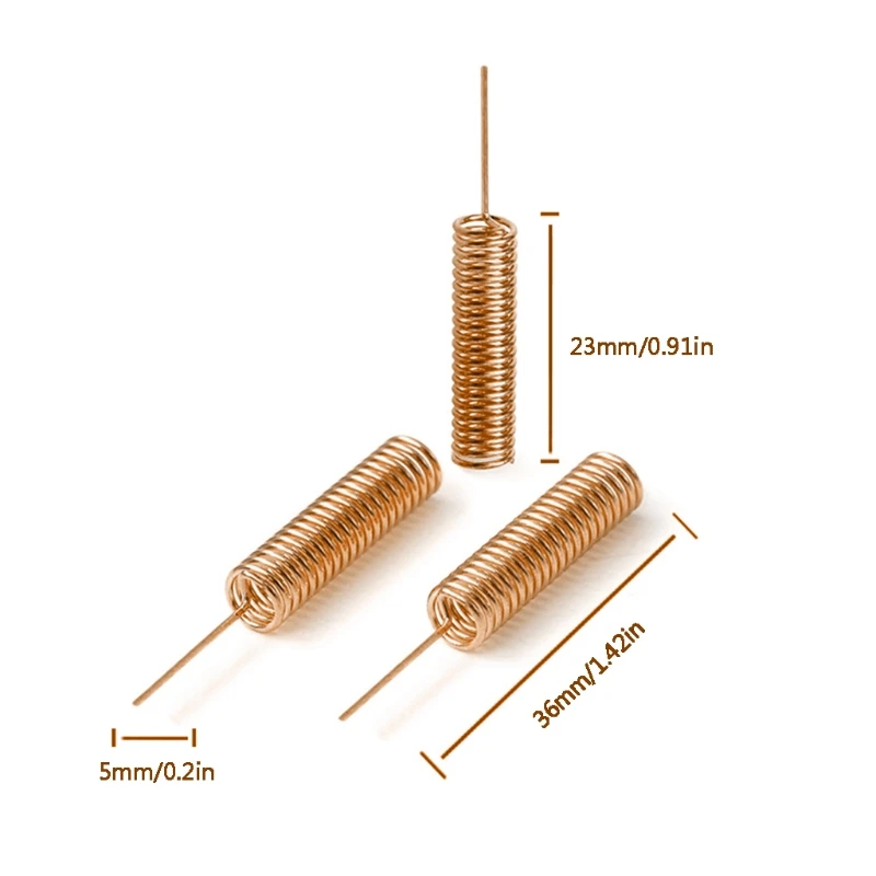 Dropship 10Pcs 433MHz 내부 나선형 안테나 433MHz 스프링 나사 내장 안테나