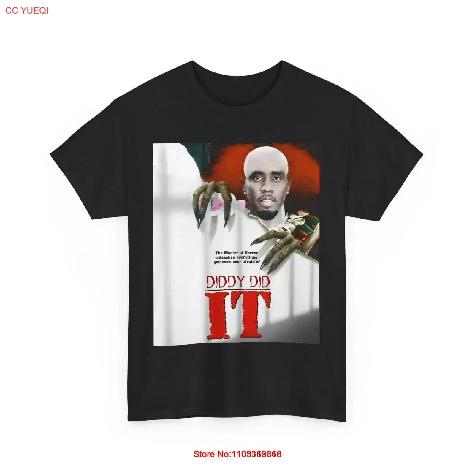 Diddy Did It Heavy Cotton T Shirt vintage Washed fashion Stylish streetwear Comfortable Casual Stretched homme designer clothes