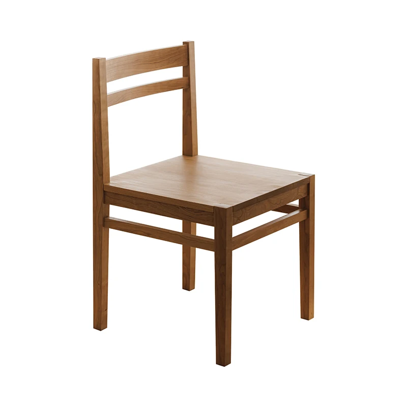 

Household Japanese Solid Wood Dining Chair Cherry Wood Log Black Walnut Desk Chair Backrest