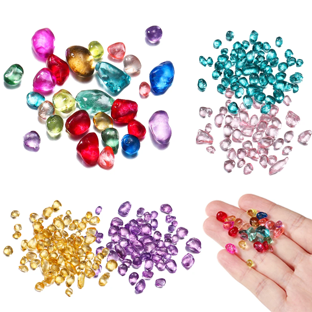 20g 3-8MM Multi Color Crystal Glass Irregular Crushed Stone Resin Fillings for DIY Epoxy Resin Filler Craft Home Decor