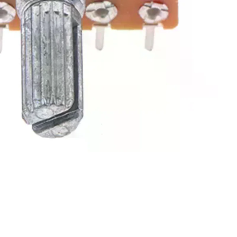 

2/5 шт. 8-контактные потенциометры B50K B100K для регулировки громкости звука, двухканальные, с цветочным валом 20 мм, 25 мм, 30 мм, тип WH148 (16)