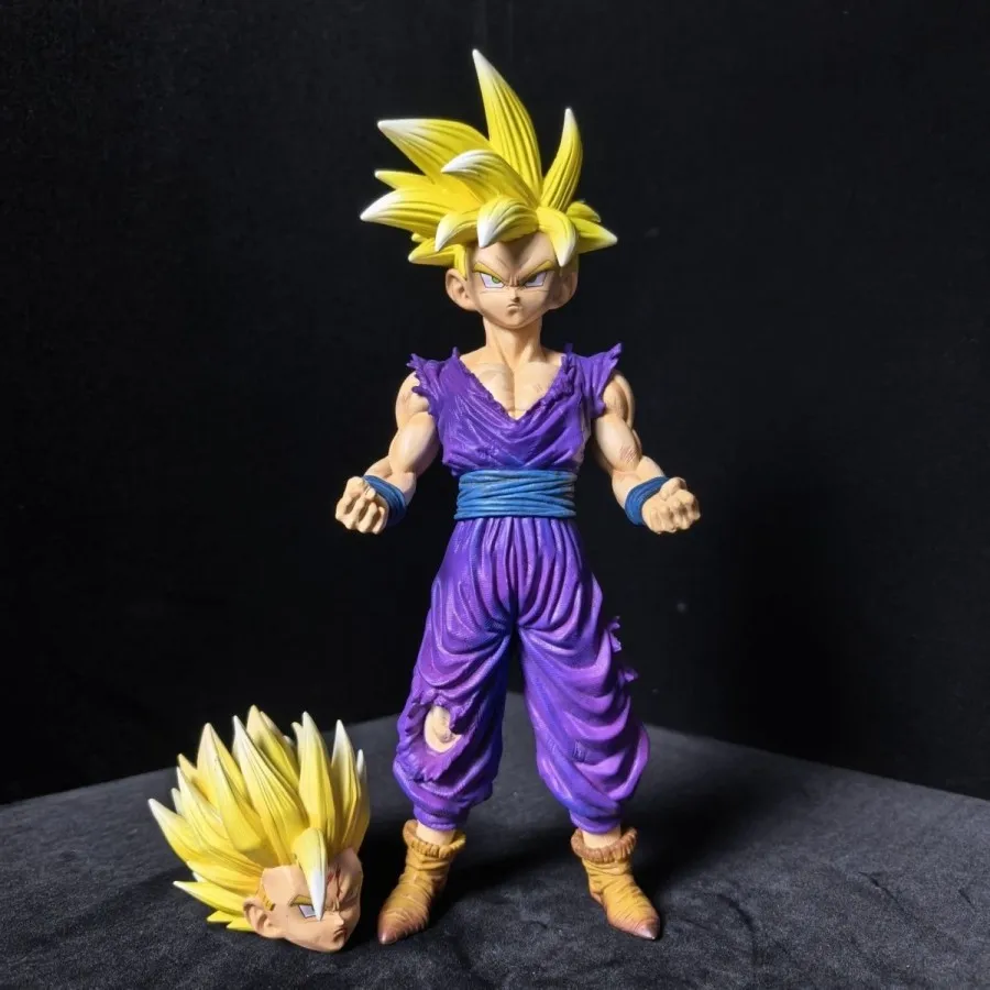 

Dragon Ball Z Son Gohan Super Saiyan Damaged Version Anime Figure 24cm PVC Model