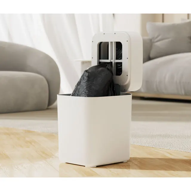 Smart Trash Can Automatic Replacement Garbage Bag Sleek Electronic Design Automatic Inteligente for Office & Bedroom Use