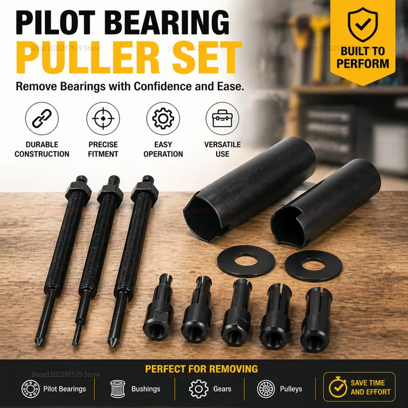 

9-23mm Motorcycle Bearing Puller Set Bicycle Inner Bearing Extractor Gear Remover Tool for Wheel Repair Hand Repairing Kit