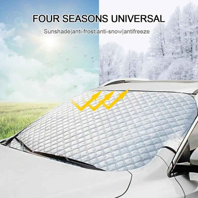 Car Covers Car Windscreen Cover Anti Snow Frost Ice Windshield Dust Protector Heat Sun Shade Ice Large Snow Dust Protector