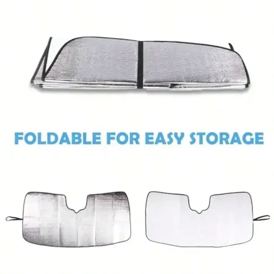 Foldable Car Windshield Sun Shade UV Reflective Auto Front Sunshade Keep Vehicle Cool