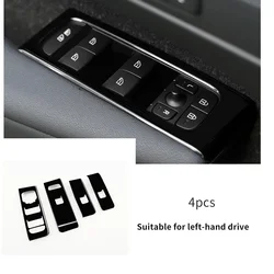 For Volvo XC40 C40 black door lift switch panel decoration accessories car sticker car styling for left-hand steering