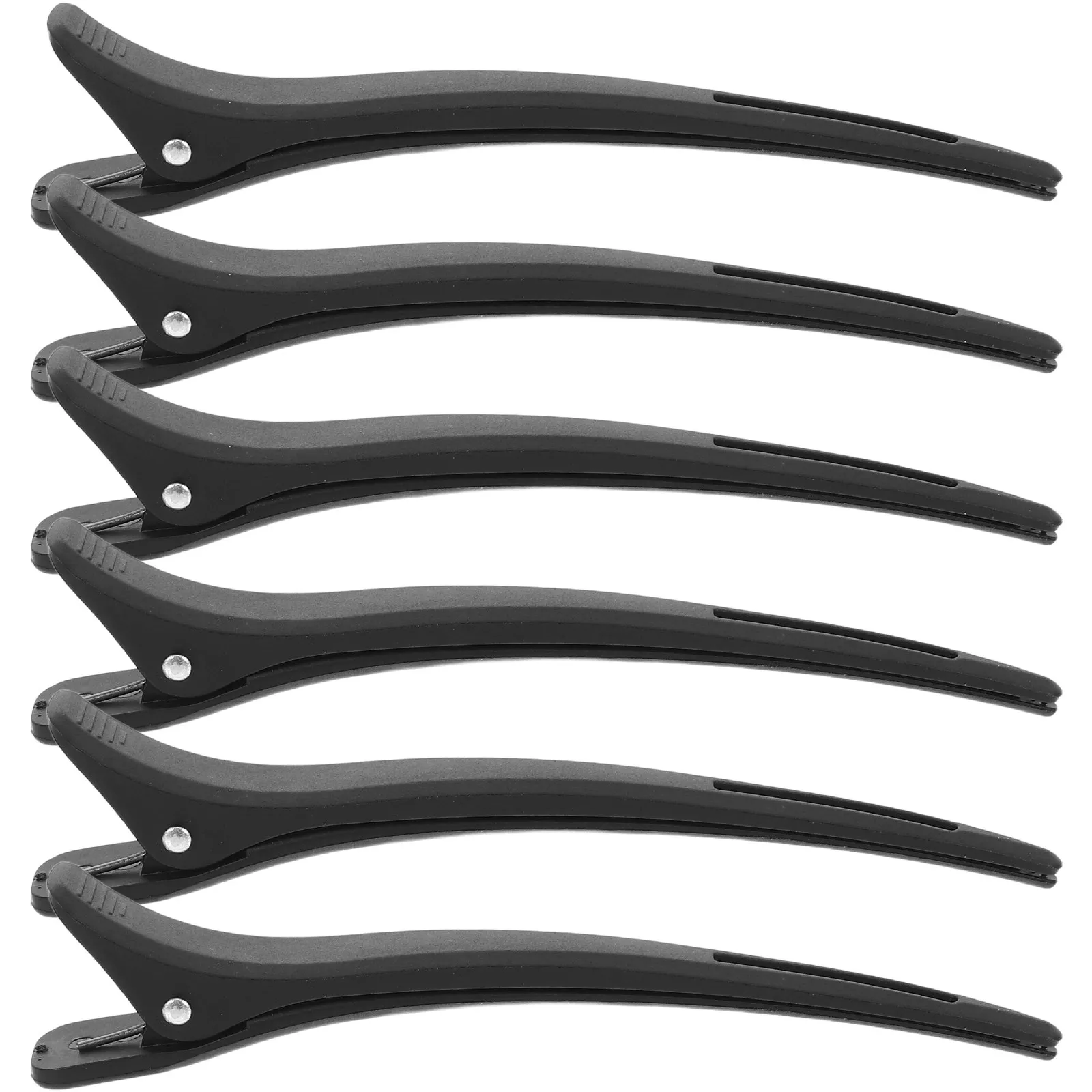 

6Pcs Duckbill Hair Clips Plastic Hairdressing Separators Finish for Salon Home Use Cold Wave Styling Tools