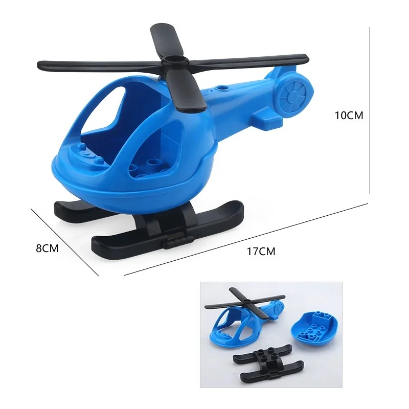 Bloques de construcción grandes de tráfico para niños, accesorios de vehículos compatibles, transporte, inserto, montaje de modelo de coche,