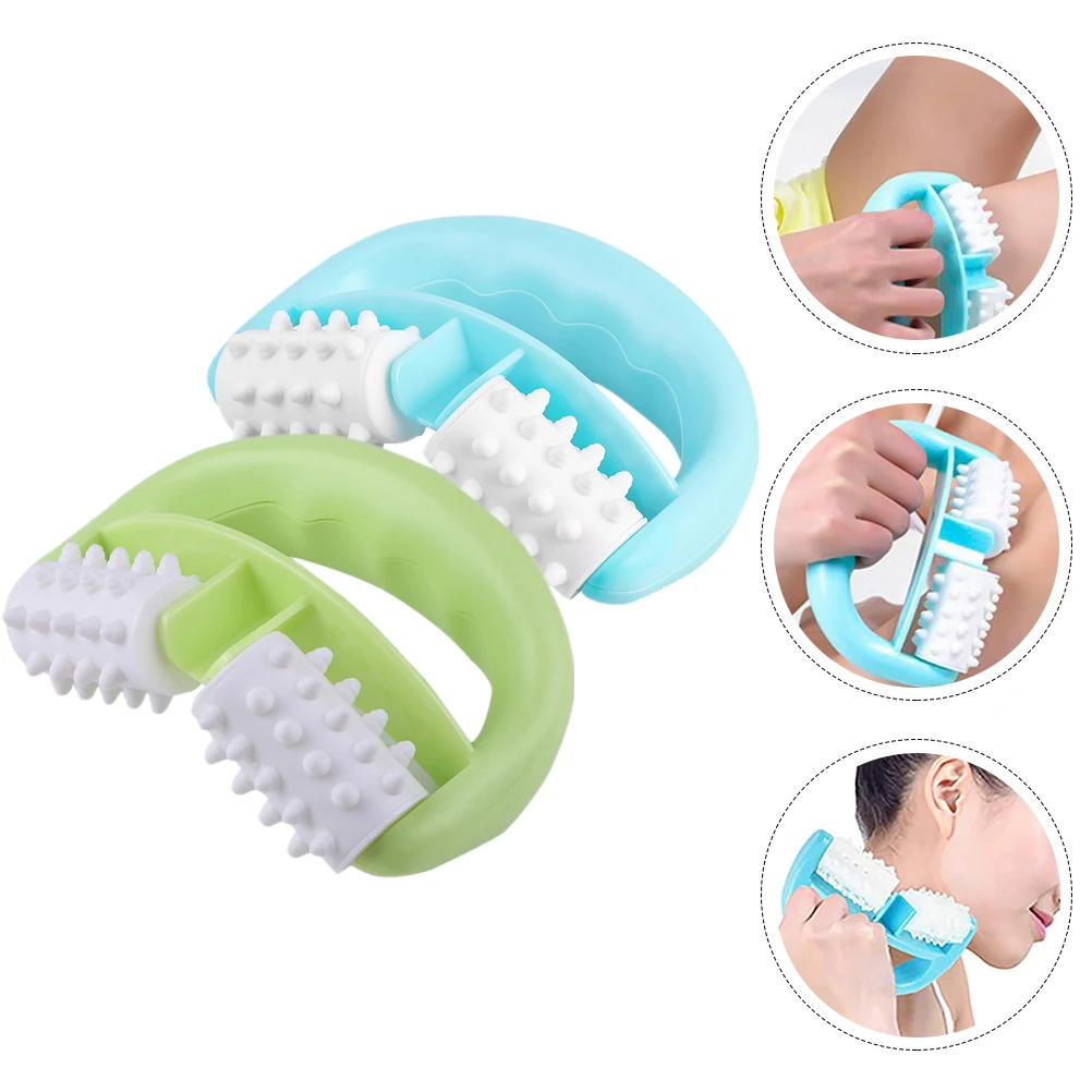 

2 Pcs Massage Roller Massager for Muscle Stick Body Scroll Wheel Muscles Deep Tissue