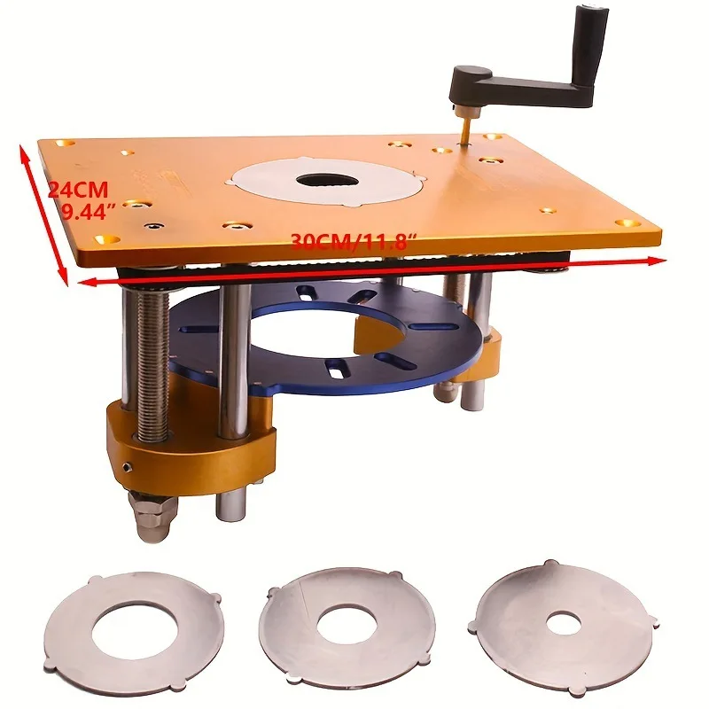 Router Lift Router Table Insert Plate for Engraving Machine Electric Wood Milling Trimming Machine DIY Woodworking Bench