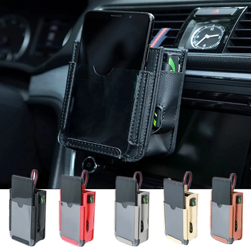 

Car Air Outlet Storage Bag Multifunctional Universal Pocket Multi-use Cellphone Hanging Storage Bag Vehicle Organizer Interior