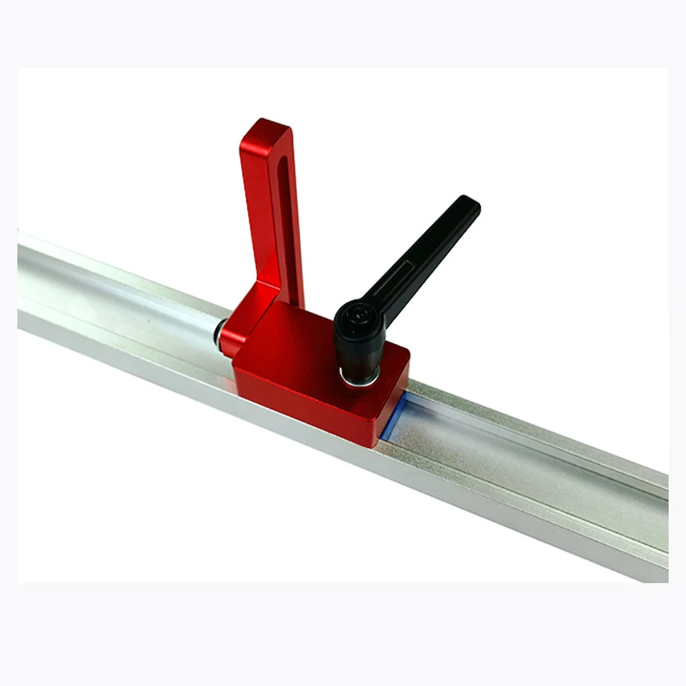 Woodworking Tools Chute Aluminium Alloy T-tracks 800mm T Slot w/ Scale and Standard Miter Track Stop for Workbench Router Table