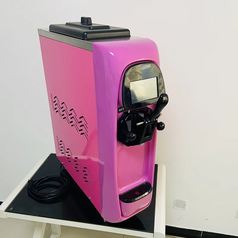 Three flavors of high-end stainless steel commercial soft ice cream machine frozen yogurt ice cream nachine for sale