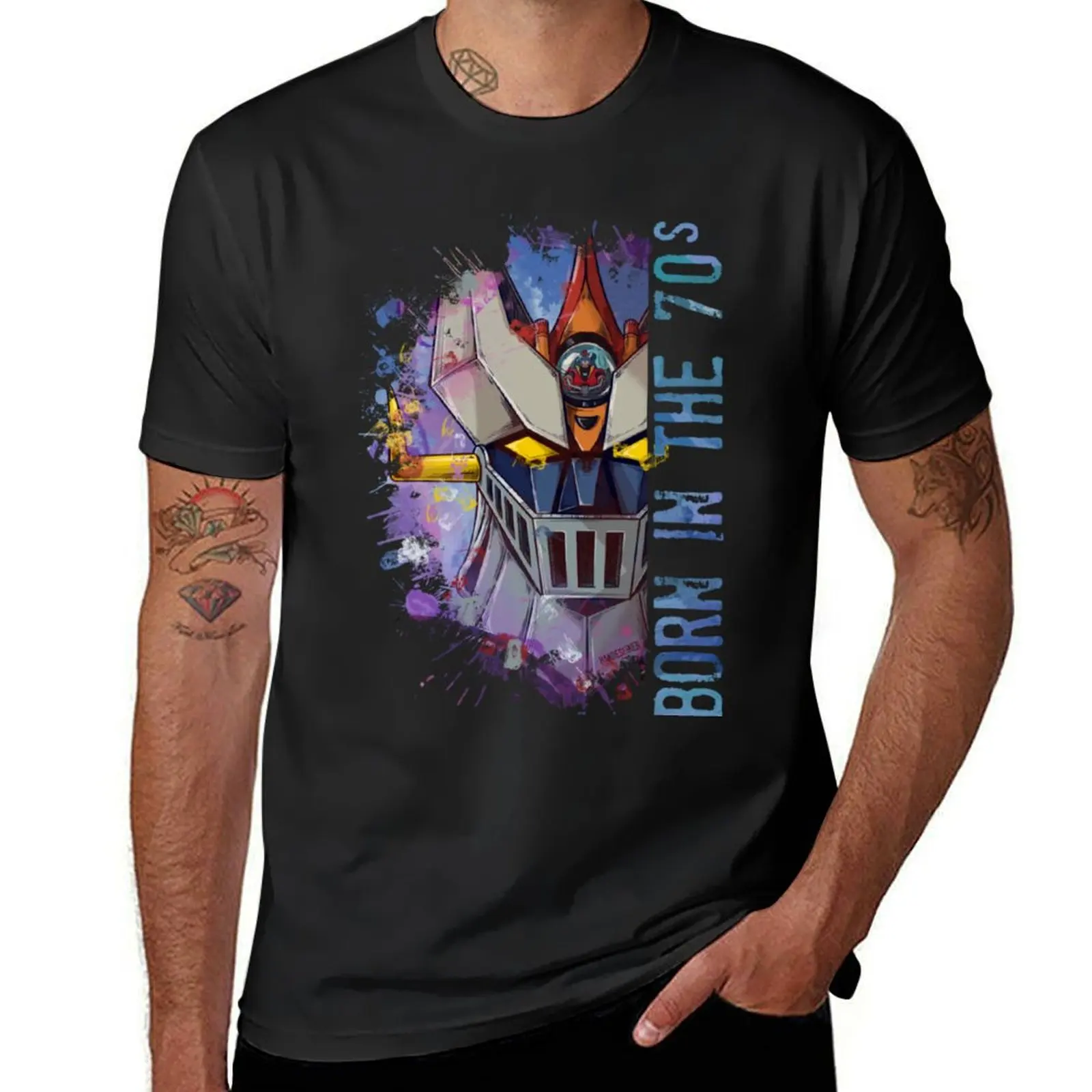 Great MAZINGA - Born In The Seventies- Limited Edition Perfect Gift T-Shirt Blouse t shirts for men cotton